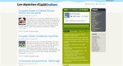 Desktop Screenshot of depeches.ameriquebec.net
